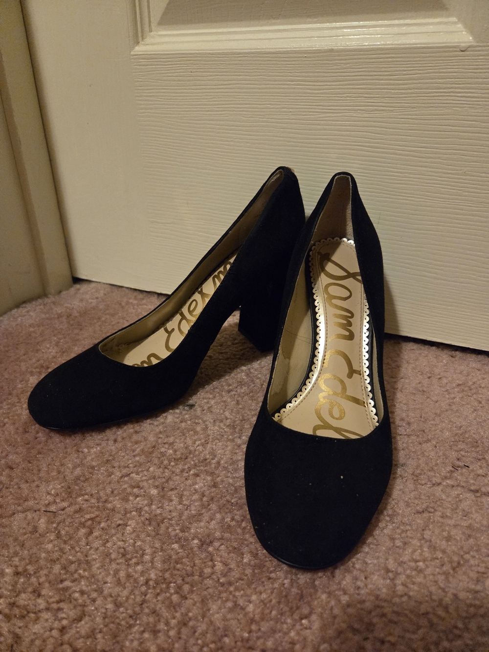 Black Suede Sam Edelman Heels